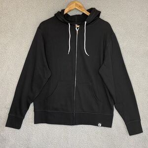 QuikFlip Hoodie Mens Size Medium Black Zip Skater Urban Outdoor NWOT